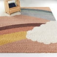 thumbnail image 3 of Balta Mod-Tod Bella Kids Rainbow Shag Area Rug 5'3" x 7' - Grey, 3 of 10