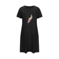 thumbnail image 5 of HaoXianJian Women's T-Shirt Nightgown Short Sleeve Sleepshirts Comfy Ladies Casual Cover Ups Nightdress, 5 of 7