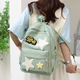 thumbnail image 4 of Mochila Y2K DQrwqpou para Mujer Bolsas Estéticas Patrón de Estrella Verde, 4 of 8