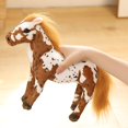 thumbnail image 3 of Simulation Spotted Stallion Plush Toy Doll Birthday Gift Ornament, 3 of 3