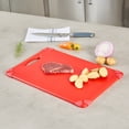 thumbnail image 3 of Sure Grip Red Plastic Cutting Board - Non-Slip, Measurement Markers, Carrying Handle - 12" x 18" - 1 count box, 3 of 3