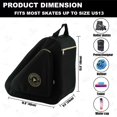 thumbnail image 4 of Bolsa para patines HEXIFUL negra y dorada, impermeable y de gran capacidad, 4 of 6
