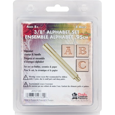 Music Stamp Series - Leather Factory Easy-To-Do Series Stamp Set, Fancy Alphabet 3/8