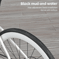 thumbnail image 2 of 700C Road Bike Front Fender with Integrated Tail Light - Quick-Release PP Mudguard for All-Weather Protection, Adjustable Fit, Streamlined Design to Reduce Wind Resistance, Includes Mounting Hardware, 2 of 6