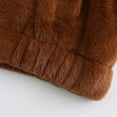 thumbnail image 7 of IROINNID Women's Short Hoodie Shearling Jacket Solid Color Long Sleeve Comfy Zipper Pullover Tops Sweatshirt, Brown, 7 of 7
