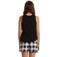 thumbnail image 3 of Just Love Women Sleepwear Short Sets Woman Pajamas 6901-A-2X (Buffalo Plaid - Black White, Medium), 3 of 3