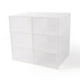 thumbnail image 6 of 20PCS PP Foldable Stackable Plastic Shoe Box Storage Organizer Transparent Case, 6 of 24