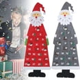 thumbnail image 4 of Harliver Santa Christmas Advent Calendar 2024, 3D Felt Hanging Advent Calendar , Santa Claus With 24 Individually Numbered Pockets, Christmas Calendar for Kids Christmas Decorations Gifts (Gray), 4 of 4