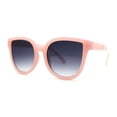 thumbnail image 5 of Child Girls Size Horn Rim Round Cat Eye Plastic Retro Fashion Sunglasses Pink - Smoke, 5 of 7