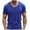 Blue, variant on WRKEKC Mens Athletic Shirts Loose Fit V Neck Short Sleeve T-Shirts for Men Breathable Casual Summer Tops for Daily Wear Gym Training and Leisure Time