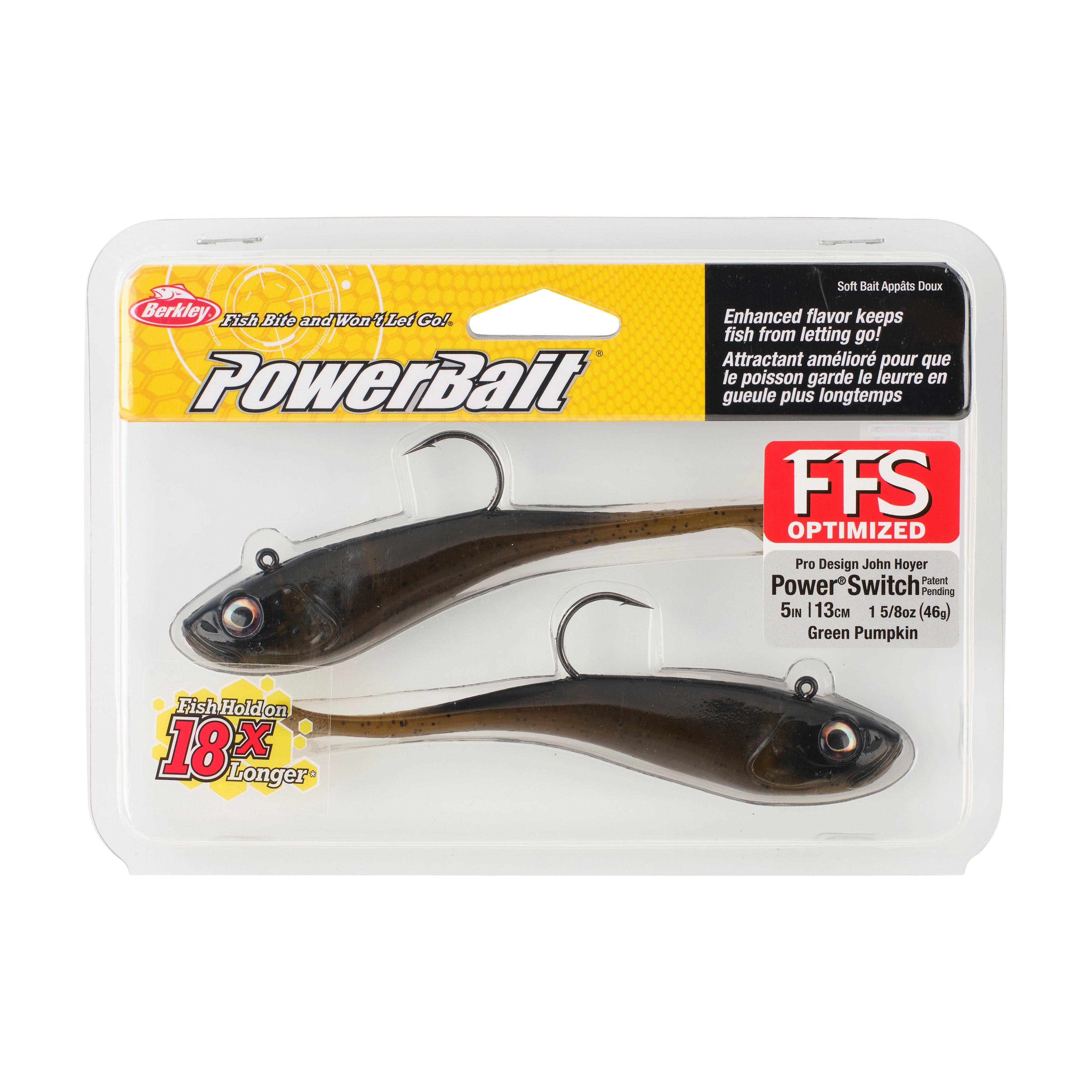 Berkley PowerBait® Power® Switch, 5 in, Green Pumpkin