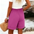 thumbnail image 5 of ByworldtasicNo Boundaries Summer Shorts for Women Casual Ruffle Drawstring High Waist Wide Leg Comfy Lounge Shorts, 5 of 5