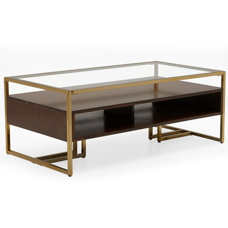 MoDRN Glam Marion Sleigh Base Coffee Table