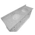 thumbnail image 5 of Bella 72" Double Bathroom Vanity with White Cabinet and Carrara Marble Top, 5 of 5
