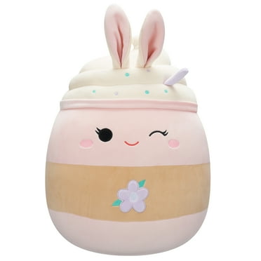 Squishmallows 16” Suey the Pink Bunny Milkshake - Ultra Soft Easter Plush Toy Gift