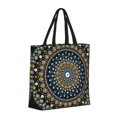 thumbnail image 2 of Vsdgher Dot Mandala print Tote Bag for Women Shoulder Bag with Zipper Large Shoulder Bag Handle Handbag Portable Washable for Travel, Work, 2 of 8