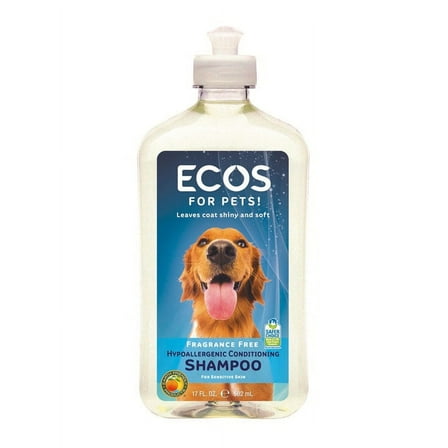 Earth Friendly Products Pet Shampoo Fragrance Free, 17oz