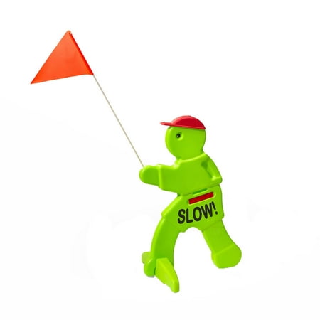 Step2 Kid Alert! Green Visual Warning Signal Safety Guy, 32" Tall Safety Notice Sign