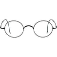 thumbnail image 1 of Agstum Retro Round Titanium Optical Eyeglasses Frame Wire Rim Cable Temples No Nose Pads, 1 of 12