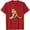 Red, variant on Women's Cute Monkey Graphic T-Shirt Mom and Baby Monkey Hug Print Short Sleeve Crew Neck Casual Animal Lover Tee
