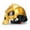 Gold, variant on Skeleton Motorcycle Helmet, Retro Half-face ABS, Fashionable Novel Motorcycle Helmet