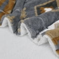 thumbnail image 3 of Home Soft Things Southwest faux fur blanket - Grey - 90x96", 3 of 5