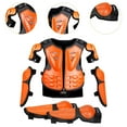 thumbnail image 6 of Nishiyuenyi Kids Motorcycle Guard Suit with Elbow Knee Pads Dirt Bike Gear Riding Protection Orange, 6 of 9