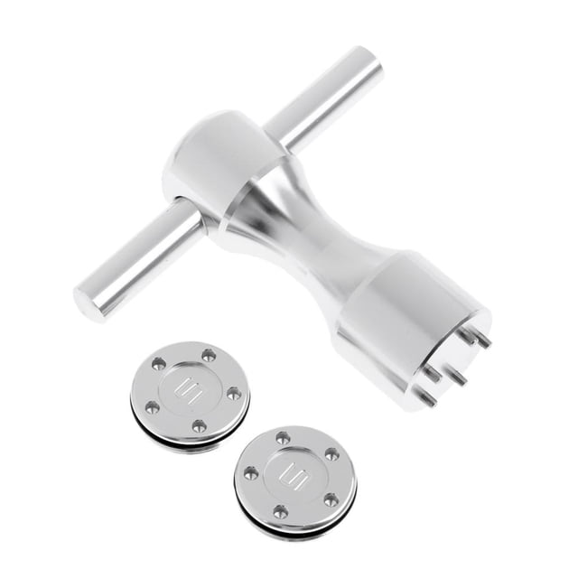 Herramienta de llave de aluminio liviana con 2 tornillos de pesas personalizadas de golf de 5-20g para putter - Plata 5G Sunnimix Golf Putter Weights