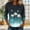 Army Green, variant on Women Tops Polka Dot Print Black Base White Dot Crew Neck 3/4 Sleeve Loose Casual Everyday Blouses