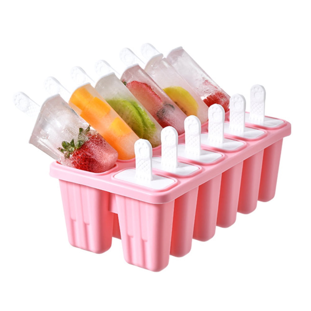 ADVEN Silicone Ice Lolly Mold Reusable Ice Cream Mold for Homemade Popsicle  Desserts 