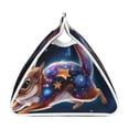 thumbnail image 3 of Lsque Colorful Star River Squirrel Printed Long Tissue Box Cover Holder, Facial Paper Organizer Dispenser,Triangle with Bottom Belt, PVC Leather Decorative Organizer, 3 of 9