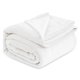 thumbnail image 1 of Manta de cama, forro polar, tamaño queen, blanca, suave y ligera, 1 of 7