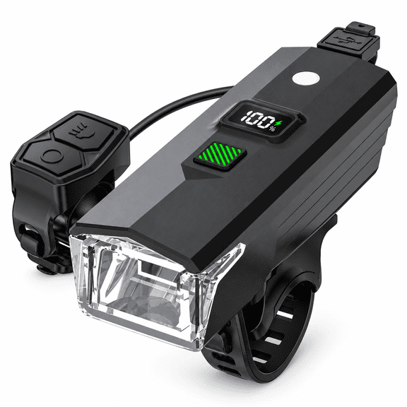 DAYBETTER Bike Lights for Night Riding, Super Bright Front Bike Headlight with Buzzer, 6 Light Modes, Auto Sensor, High Low Beam, Rechargeable LED Bicycle Lights