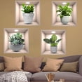 thumbnail image 2 of CCOCC 3Pcs Wall Paper,Pvc Design Wall Decal,Fresh Look Wall Decor Bedroom Wall Decor,Style3,30X30cm, 2 of 4