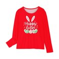 thumbnail image 4 of COM1950s Chemises pour Filles, Garçons et Filles, Bas Imprimés à Manches Longues, Col Rond, 4 of 8