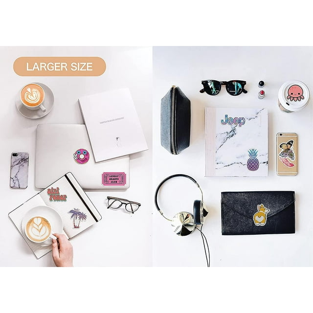 Vinyl Waterproof Stickers, 200 Pcs Vsco Sticker Pack For Laptop, Skateboard, Water Bottle, Computer Decals Suitable For Kids Girls Boys Teens Adults