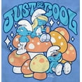 thumbnail image 2 of Vintage Smurf Just Be Cool Mushrooms Men's Graphic T Shirt Tees Brisco Brands L, 2 of 6