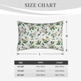 thumbnail image 4 of Zufioo Lilies Flowers Print Double-sided Plush Pillow Cover,Decorative Pillow Protector without Pillow Core, Suitable for Sofa, Bedroom, Car-20"x30", 4 of 6