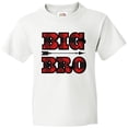 thumbnail image 3 of Inktastic Big Bro Buffalo Plaid Brother Youth T-Shirt, 3 of 5