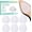 Clear, variant on Welnove Shoe Sole Protectors Anti-Slip, Self-Adhesive Grips For Leather Shoes, High Heels, Noise Reduction, 6 Pcs, Clear