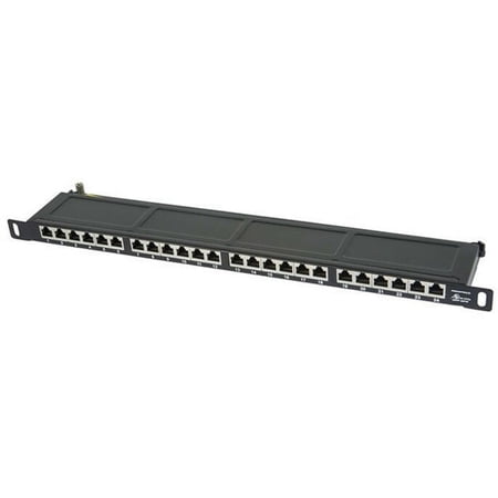 UPC: 0670541337714 | Monoprice SpaceSaver Half-U Cat6 Patch Panel – 19  | Shielded  24 Ports  Dual IDC