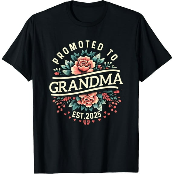 Promoted To Grandma 2025 New Grandma T-Shirt