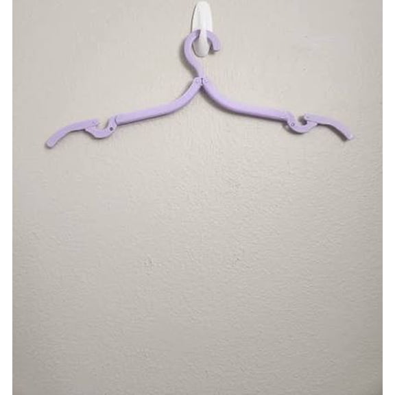 Foldable Travel Clothes Hangers, Lavender, 10 Count, 10 Pack
