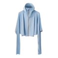 thumbnail image 4 of Ropa de protección solar de seda de hielo para mujer, talla grande, ala con protección UV, para montar a caballo, para mujer, con capucha, fina, transpirable, 4 of 4