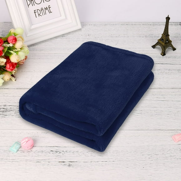 Ynlkorvg Weighted Blanket Clearance, 50X70Cm Fashion Solid Soft Throw Kids Blanket Warm Coral Plaid Blankets Flannel Home Essentials Blue