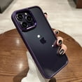 thumbnail image 3 of Luxury Hard Acrylic Metal Camera Clear Protection Case For iPhone 15 14 13 12 11 Pro Max XR X XS 7 8 Plus Shockproof Cover, 3 of 5