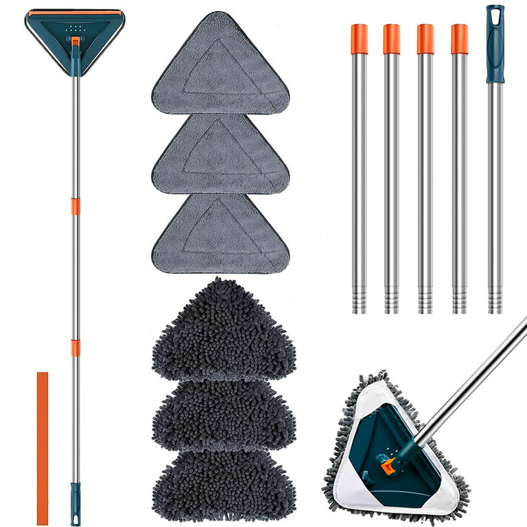 Wall Cleaner Set With Long Handle 360° Rotatable Ceiling Dust