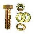 thumbnail image 2 of (4 Sets) 1/2-13x1-3/4 Grade 8 Hex Cap Bolts Screws, Nuts, Flat & Lock Washers Yellow, 2 of 2