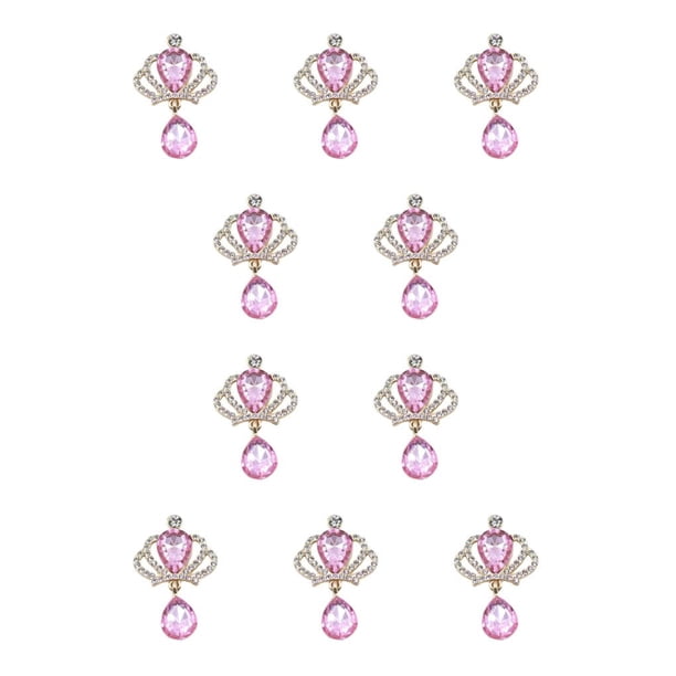 Qarigey 10 Uds. De botones a presión de diamantes de imitación a la moda, colgantes dorados para disfraces DIY, broche para decoración de Ropa, zapatos y accesorios Miscelánea Tipo 10