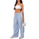thumbnail image 3 of Lucakuins Pantalones casuales para mujer, cintura elástica con cordón, pantalones largos sueltos a rayas, ropa de calle Lucakuins  moda, 3 of 6